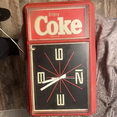 Vintage Coca-Cola Clock Sign • $9.99