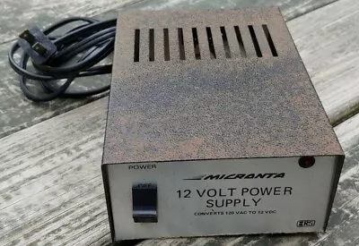 Vintage MICRONTA 12 Volt POWER SUPPLY Model No. 22-127D RADIO SHACK Tandy Corp. • $28.50