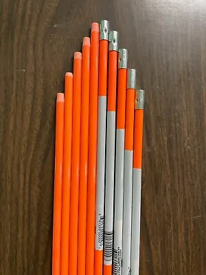 DRIVEWAY MARKERS (10 PACK) Fiberglass 48 Inch Snow Stakes With Reflective Tape • $24.99