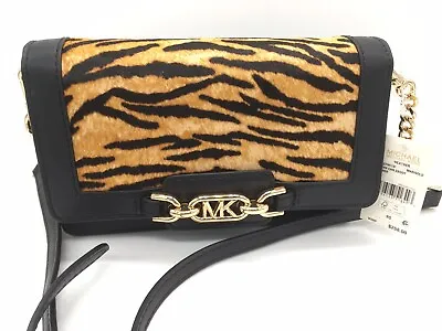 NWT Michael Kors Signature Heather Small Crossbody Bag Tiger Print Calf Hair • $185