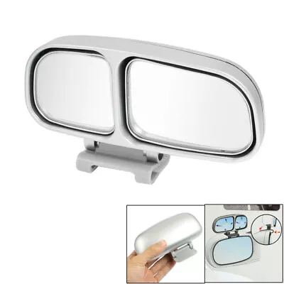 Convex Right Car Side Wide Angle Rear View Blind Spot Mirror Silver Tone • $10.34