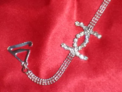£9.95 • Buy Sparkly Cs Diamante Diamonte Diamond Detachable Party Prom DRESS BRA STRAPS