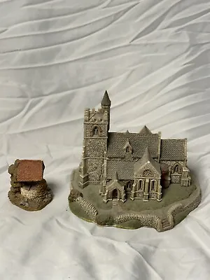 Lilliput Lane St Lawrence Church & Wishing Well Ornaments X2 • £18.85