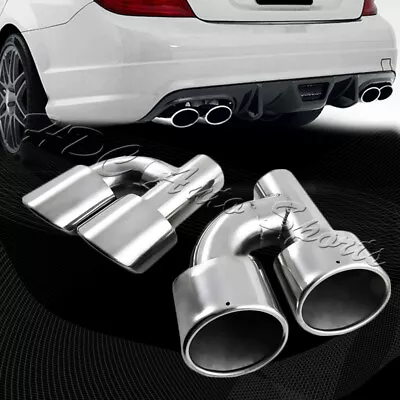 For 2008-2014 Mercedes-Benz C300/C350/C63 AMG Stainless Exhaust Muffler Tip • $99.99