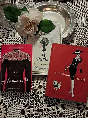 3 Books SCHIAPARELLI CHANEL PARIS BY MEGAN HESS FASHION Illustrated GOOD  $55  • $55