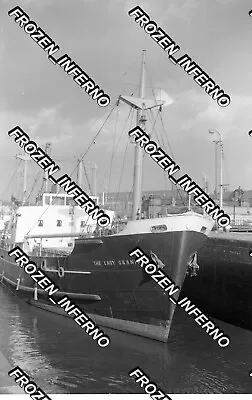 Old Negative.Ship Named  Lady Grania  On Manchester Ship Canal In 1954...0334 • £2.50