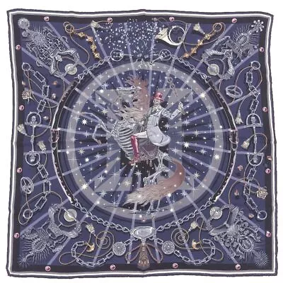 Hermes Silk Square Scarf C'est La Fete Carre 70 With Box Gift 65x65cm • £699.40