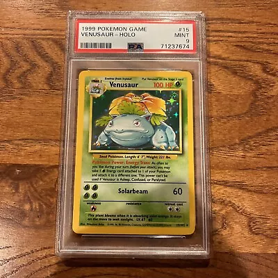 $270 • Buy Pokemon Base Set Venusaur PSA 9