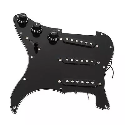 Electric Guitar Loaded Pickguard Pickups Replacement For FENDER STRAT Black • $33.18