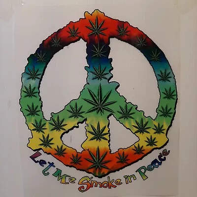 Let Me Smoke In Peace Sign Pot Leaf Marijuana Weed Shirt #mj-9 • $15.99