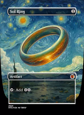 Sol Ring Van Gogh Style - High Quality Altered Art Custom Cards • $7.99