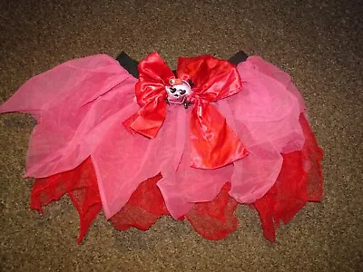 £6.50 • Buy New Tu Pink Halloween Girl Kids Childrens Tutu Skirt Skull Goth Emo Age 8-10 Yrs