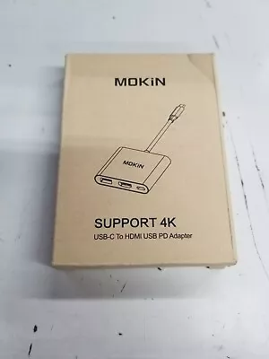 Mokin 3-in-1 USB-C To HDMI USB PD Adapter (Supports 4k) • $7