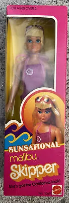 NEW. Barbie Sunsational Malibu Skipper Doll Mattel 1981 No.1069 • $59.99