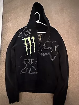 Fox Racing Monster Energy Hoodie Men's Size L 4 Ricky Carmichael Full Zip • $155