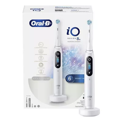 Oral-B IO 8 Series Rechargeable Electric Toothbrush W/ Travel Case - White • $295.99