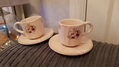 Disney Parks Set Of Two Minnie Mouse Cup And Saucer Set • £15