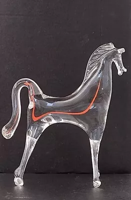 £16.20 • Buy Murano Glass Stylized Standing Horse Figurine Hand Blown Glass 