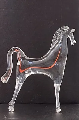 Murano Glass Stylized Standing Horse Figurine Hand Blown Glass  • £16.20