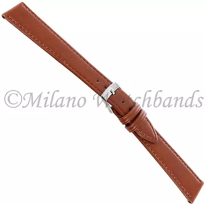 18mm Morellato High Quality Soft Genuine Leather Tan Watch Band LONG 112 • $21.95