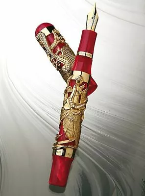 New Montegrappa Solid Gold SEALED Eternal Bird LE 21/100 Ftn Pen MED 18K NIB • $7989.95