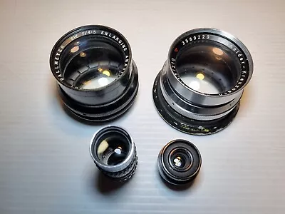 Bundle Of Vintage 35mm Film Camera Lenses - Mixed Mounts Schneider Kinotel ++ • $20.50