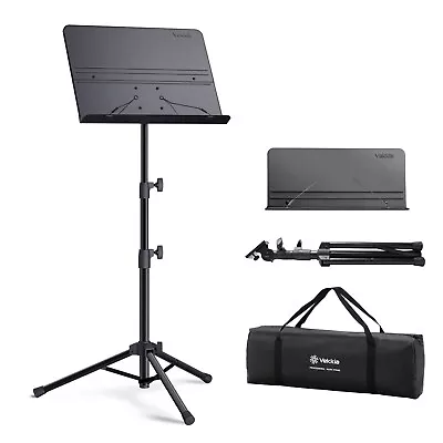 Professional Portable Folding Sheet Music Stand W/ Carrying Bag Black • $35.99