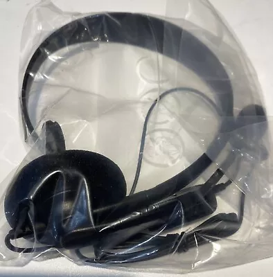 Official Microsoft Xbox 360 Headset With Microphone (Black) ‘New & Sealed’ • £4.95