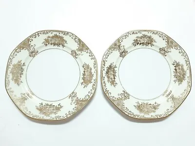 Meito Japan Hand Painted Fine China Set Of Two Luncheon/Dessert Plates 8.5  • £9