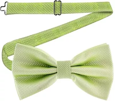  Bow Ties For Men Pre-Tied Formal Tuxedo Bowtie - Adjustable 1 Mint Green • $12.13