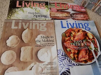 Lot Of 4 Martha Stuart Living Magazines March - June 2022 • $12