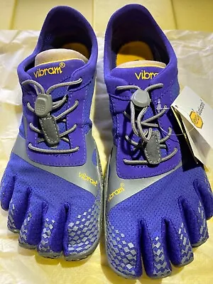 Vibram FiveFingers KSO EVO Women's 39 7.5 Purple/Grey Barefoot Shoe NEW In Box • $39