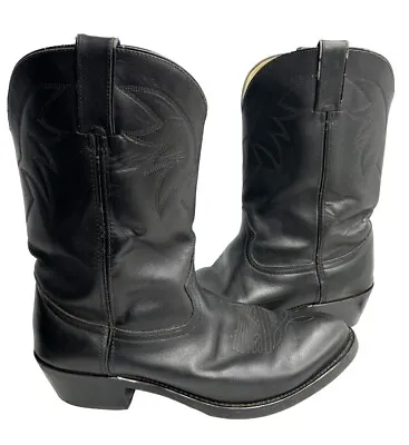 Durango TR760 Black Leather Western Cowboy Oil Resistant Biker Boots Mens 10.5 D • $39.95