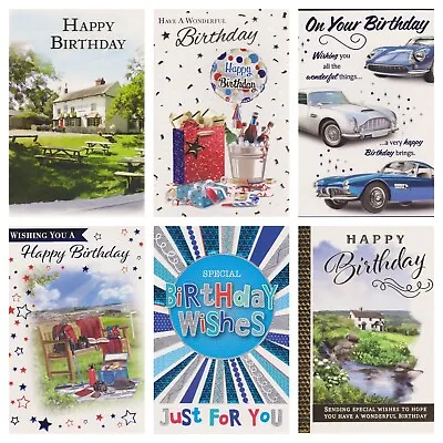 Male & Gents / Male Open Birthday Card ~ Various Designs  *11 • £1.79