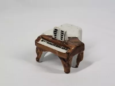 Vintage Porcelain Baby Grand Piano Miniature Figurine Made In Occupied Japan • $12