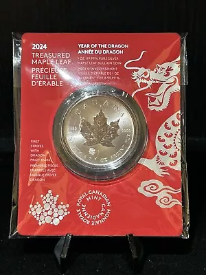 2024 Canada Treasured Maple Leaf Year Of The Dragon Privy Mark! • $28