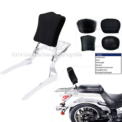$157 • Buy Yamaha V-Star 950 1300 Sissy Bar Backrest Pad With Luggage Rack (except Stryker)