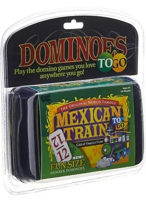 Mexican Train To-Go Dominoes W Colored Numbers Not Dots For Ages 6+ 1-8 Players • $17.99