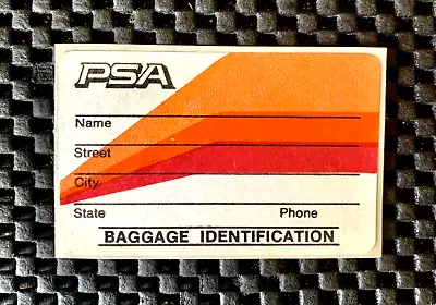 Psa Pacific Southwest Airlines Baggage Identification Luggage Sticker 3  X 2  • $6.99