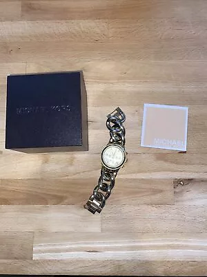 Michael Kors MK3131 Women's Runway Wrist Watch - Gold • $32