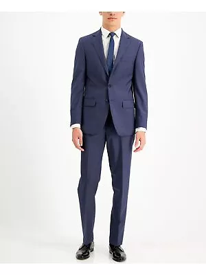 CALVIN KLEIN Mens Blue Slim Fit Stretch Suit Separate Blazer 44 SHORT • $56.99