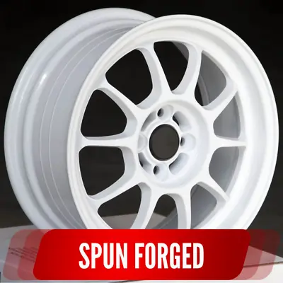 1 Circuit Csf9 16x7 4x100 +35 Gloss White Spun Forged Wheel Light Weight Racing • $144.49