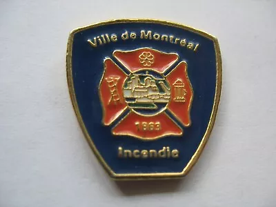 Montreal Fire Department Lapel Pin - Quebec • $3.50