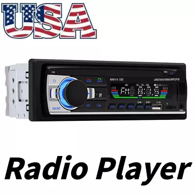 Bluetooth Car Stereo Audio In-Dash FM Aux Input Receiver SD USB MP3 Radio Player • $13.69