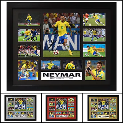 $120 • Buy Neymar Signed Framed Memorabilia Limited Edition V1