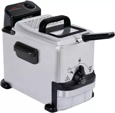 T-fal Compact EZ Clean Stainless Steel Deep Fryer With Basket 1.8 Liter Oil And • $116.86