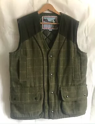 Bronte Men’s Waistcoat / Gilet - Green Wool Blend Tweed - Country Walking - M • £25.25