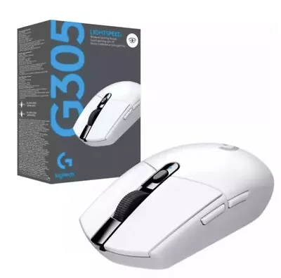 ❕Logitech G304/G305 Lightspeed Wireless Gaming Mouse HERO 12K Sensor | WHITE❕ • £25.99