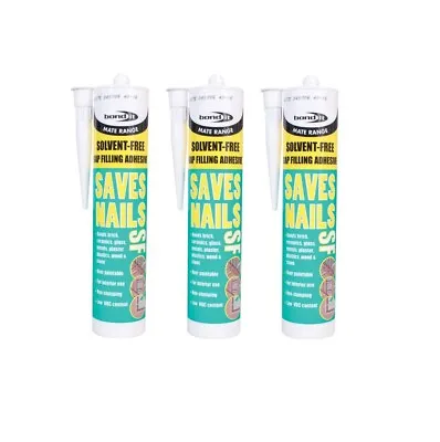 Saves Nails Instant Grab Adhesive Glue Silicone Wood Timber Brick Metal Upvc • £6.99