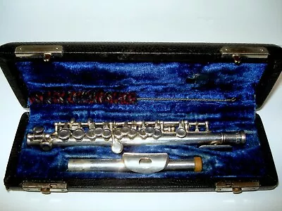 Vintage! Silver  Greville  Cased Piccalo Instrument - Made In Italy! • $250